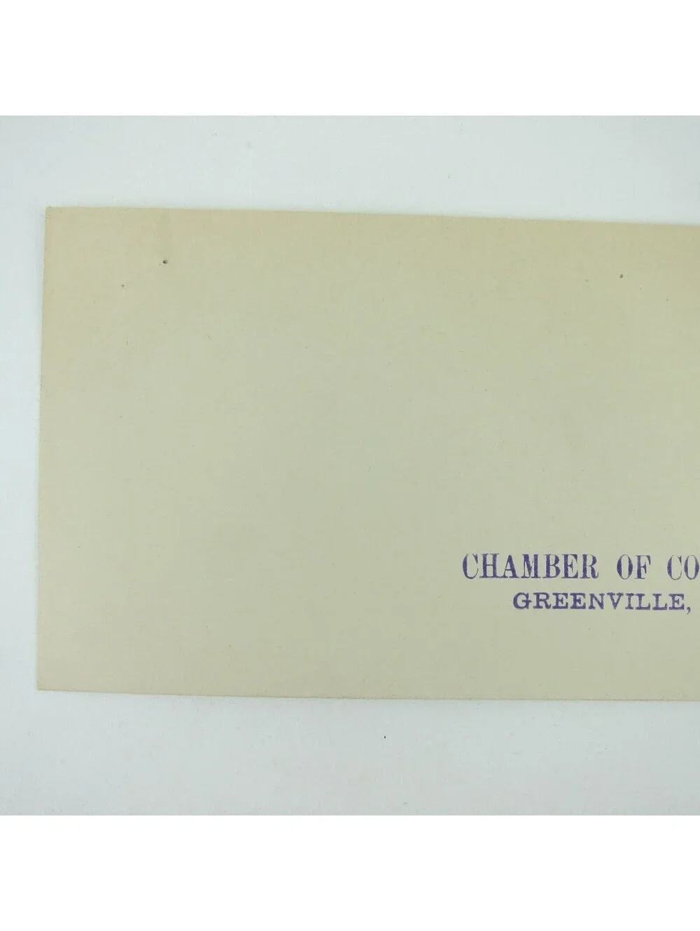 US Postal Stationery Chamber of Commerce Greenville Ohio 2c Washington Antique